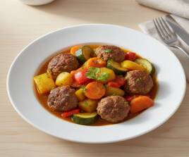 Boulettes de légumes  à la sauce béchamel 