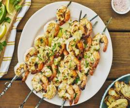 Brochettes de crevettes