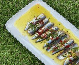 Carpaccio de sardines au citron