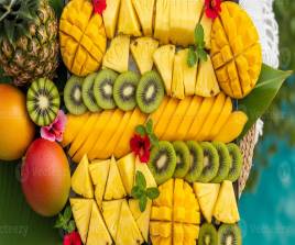 Cocktail de banane, ananas & mangue  