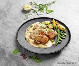 Filet mignon de porc à la moutarde