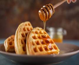 Gaufre au miel de fleurs