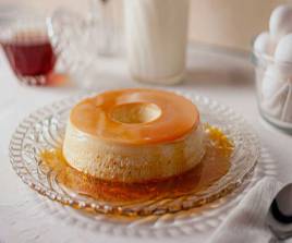 Gâteau flan à la banane crémeux 