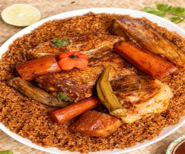 Thiéb au poisson frit